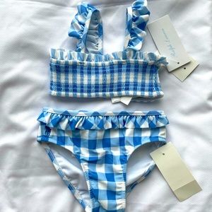 Ralph Lauren Blue & White Swimsuit 9M babygirl